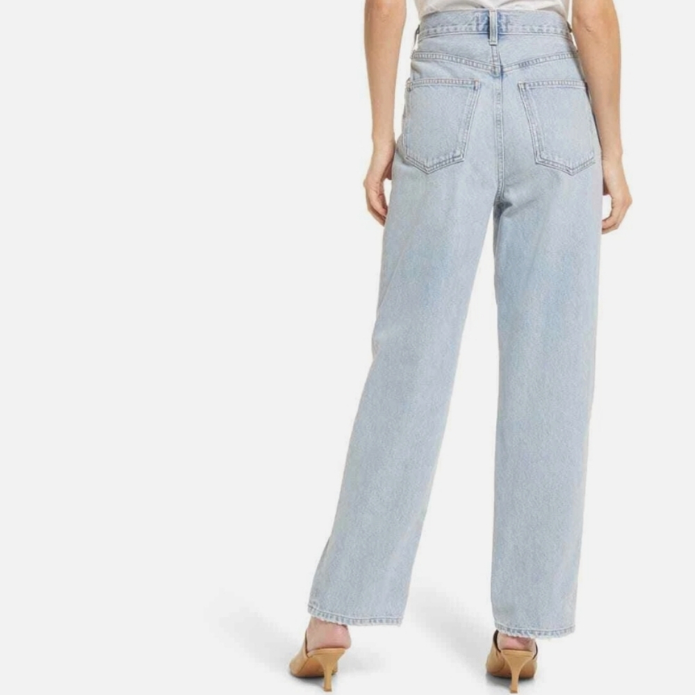 AGOLDE‎ Women’s Fold High Waist Relaxed Straight Leg Jeans Sideline Sz 26 - Picture 2 of 6